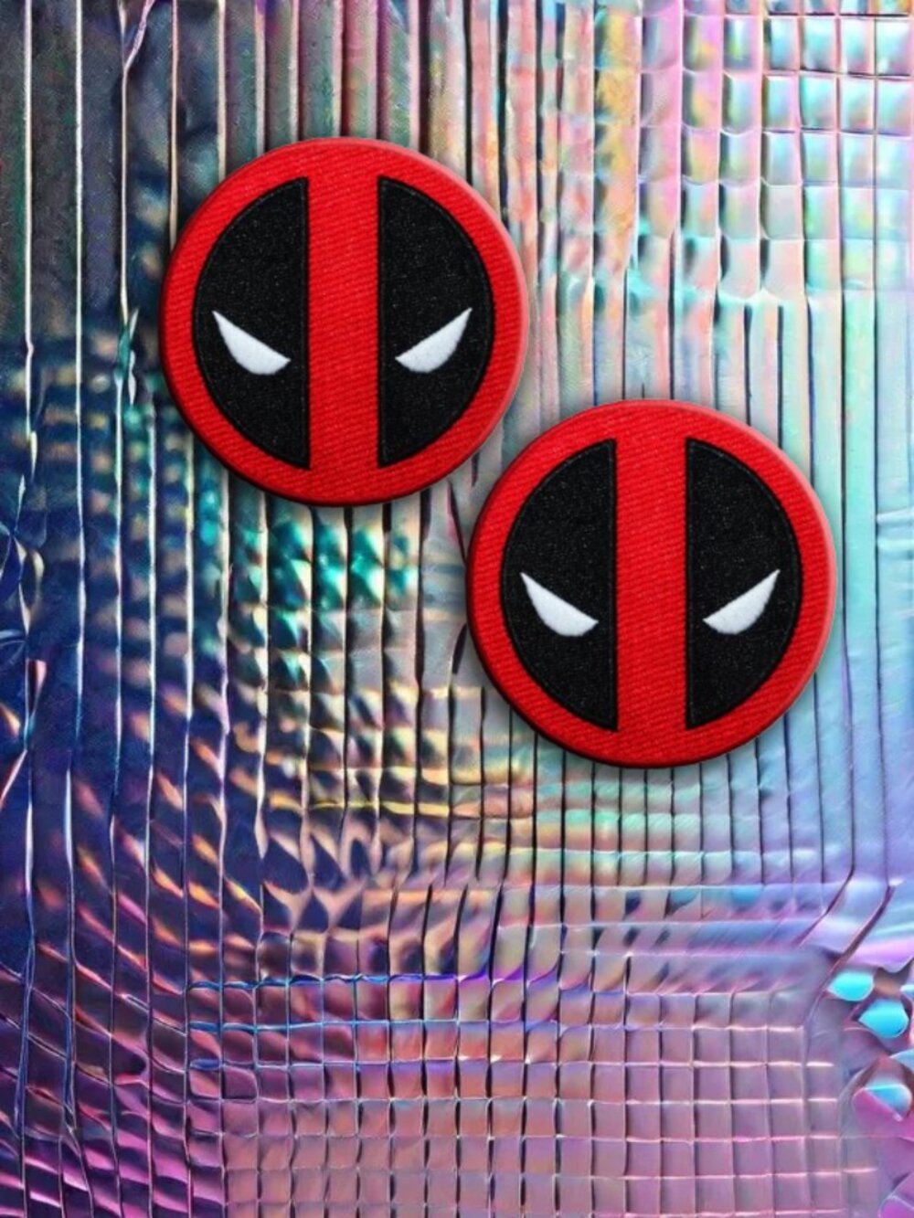 2PCS easy iron on Patches 2-pack Super Hero Comics Patches Applique Clothing